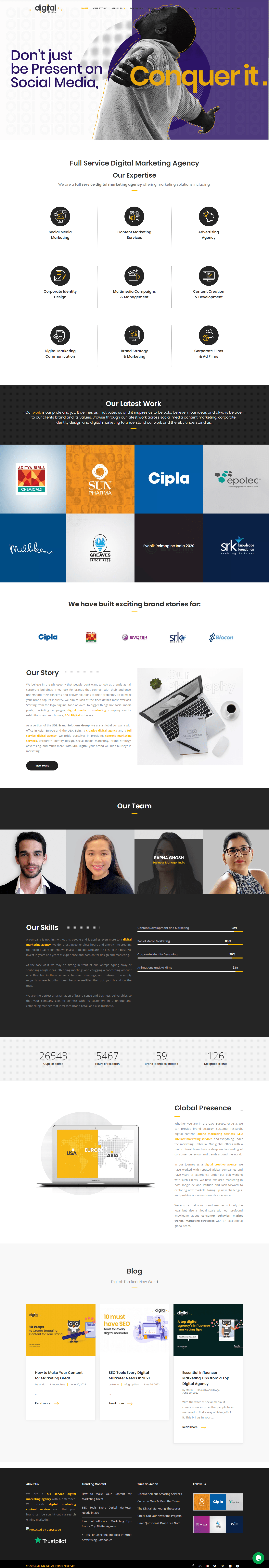 Sol Digital Homepage